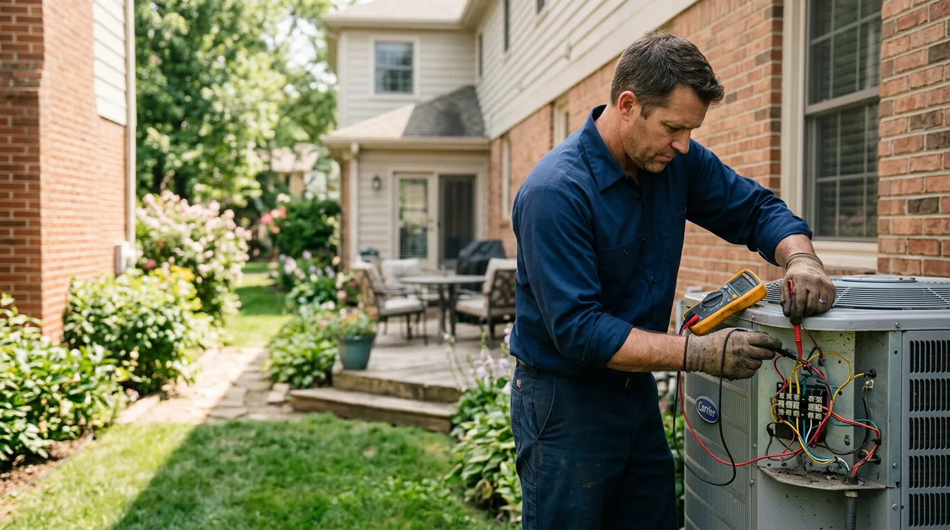 HVAC technician working near Chapel Hill, TN